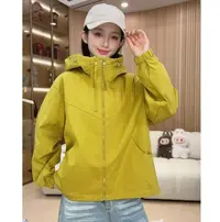 【八色爆款】秋季冲锋衣双拉链休闲百搭女时尚运动早秋款外套