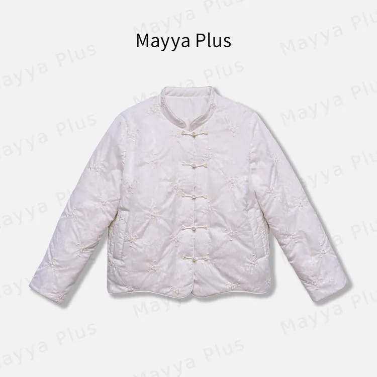【云山归】Mayya Plus麦芽定制冬季国风中式提花外套棉服女32547273