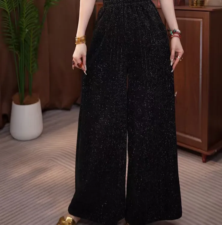 169/ J 休闲高级时尚秋冬厚款阔腿裤