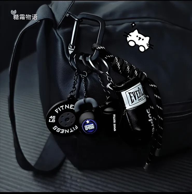 新款健身miu系包挂配件挂饰拳击手套装饰钥匙健身小挂件