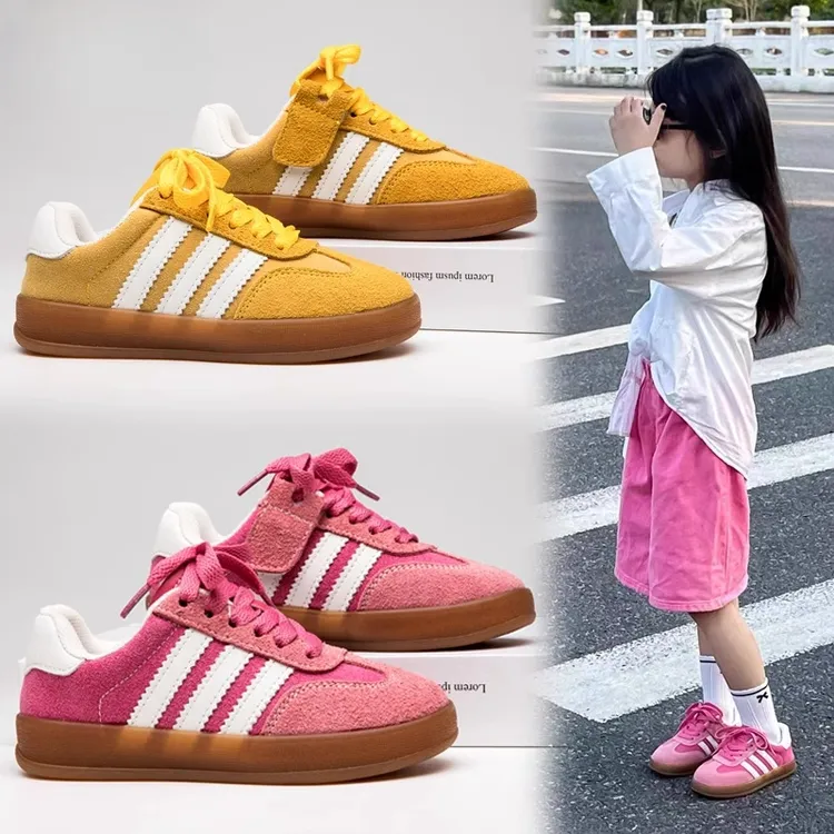 女童德训鞋2025夏季新款儿童阿甘鞋男童休闲运动鞋软底小女孩板鞋