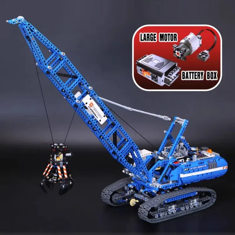 电动履带式起重吊机42042科技机械组拼装积木玩具20010模型礼物