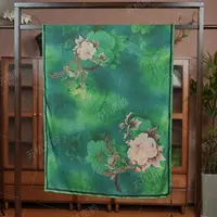 【A22-78葱倩】180*70丝巾围巾青蚕丝桑蚕丝百搭气质时尚双面