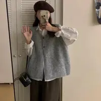 免烫时尚秋冬常规百搭基础马夹小香风针织马甲