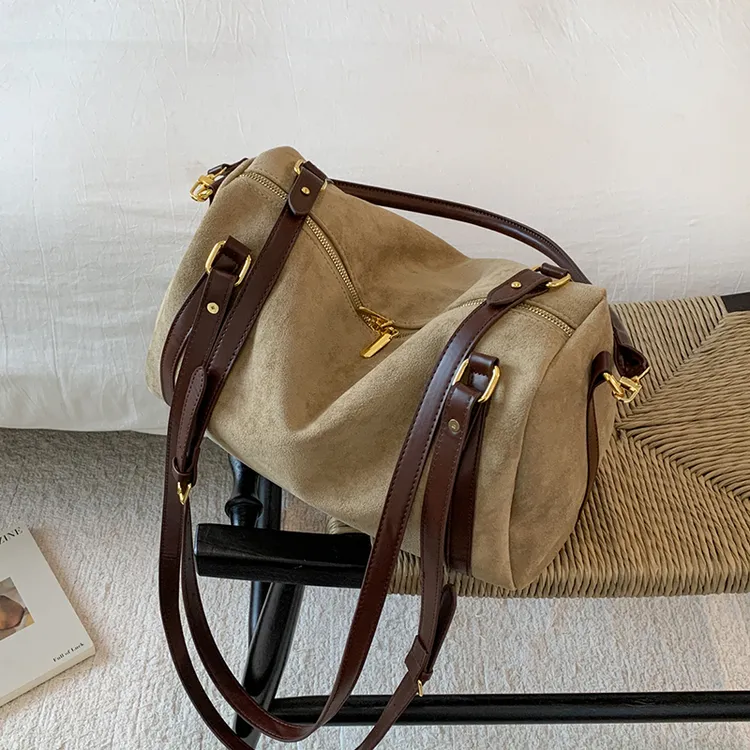 大容量流行麂皮绒秋冬包包女款爆款2025新款通勤百搭单肩包斜挎包