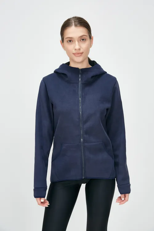 运动户外保暖修身显瘦连帽开衫卫衣外套休闲帽衫1105