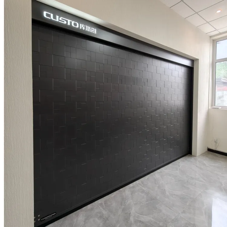 精雕铸铝装甲别墅智能车库门卷帘门高端