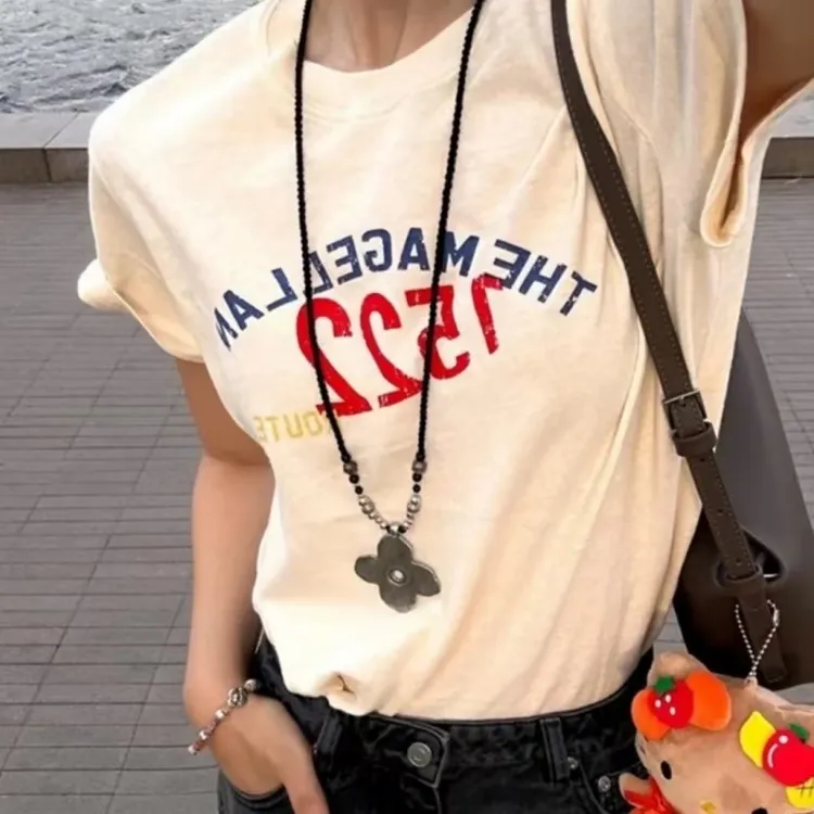 黄铜锦纶吊坠 Picnic 自制高版本做旧复古拉丝繁花长编绳项链