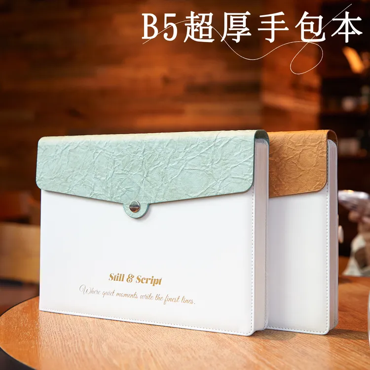 【原创简约商务】高档办公B5硬皮加厚笔记本可印logo精致记事本