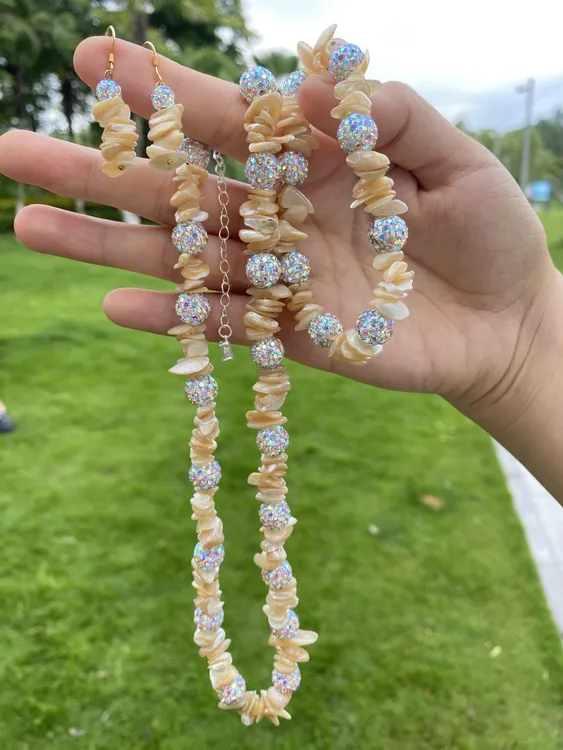 非金属仿珍珠项链 三件套项链气质时尚手工