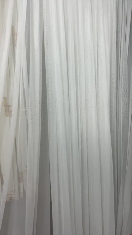 白色星空纱简约风格10米，高度2.7米一片式