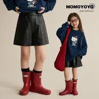 辰辰妈【黑骑士】女童显瘦短皮裤2025秋季新款百搭亲子装裙裤8883D