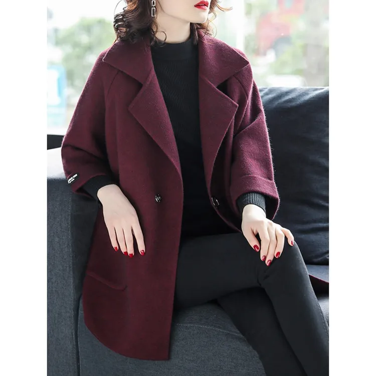 俞兆林中年妈妈外套女春秋款时尚洋气高贵七分袖风衣大码外衣2025