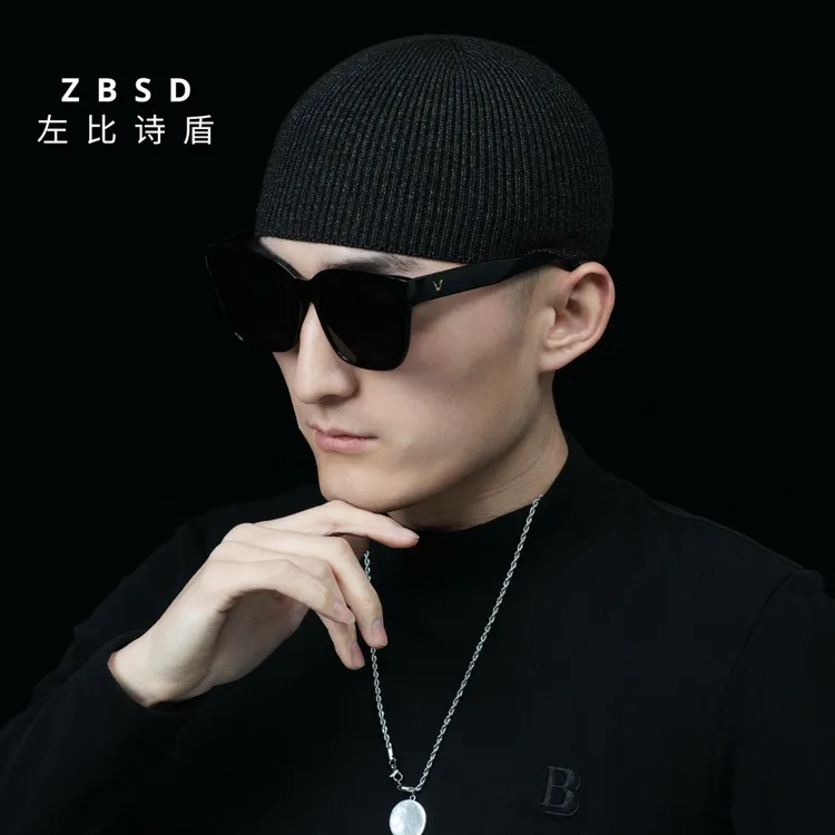 针织帽男士运动款帽子春秋冬季款潮流针织帽雅痞瓜皮帽冷帽毛线帽