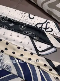 丝巾双绉春秋高端复古腰果花法式夏季