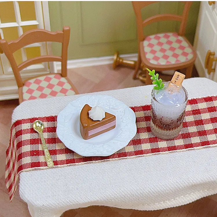 朵儿定制-复古雕花盘-微缩娃屋仿真diy奶油胶树脂配件百搭