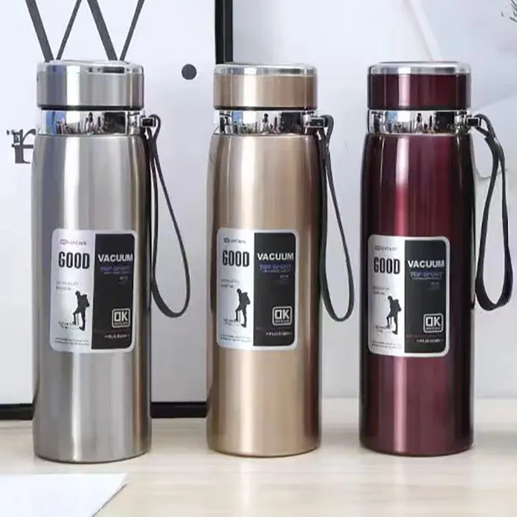 【包邮】大容量手提式吊带壶保温杯车载家用户外保冷保热带茶漏