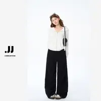 【宝藏单品】早秋新款韩版休闲直筒长裤女Y3626