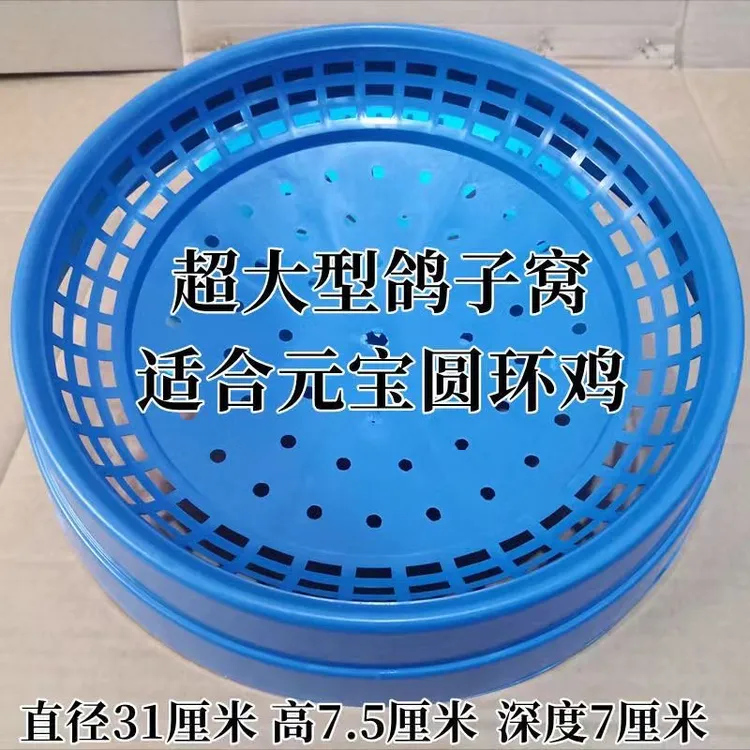鸽子用品元宝圆环大体型鸽窝鸽窝塑料窝巢盆孵化超大形鸽子窝鸡窝
