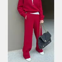 【一裤过冬】漫步 弧形显瘦羊毛加厚加绒休闲裤25冬新款