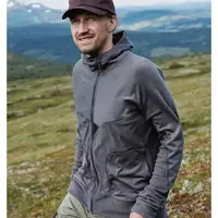 暗黑之神 男女户外运动跑步锁温保暖抓绒连帽拉链开衫休闲外套