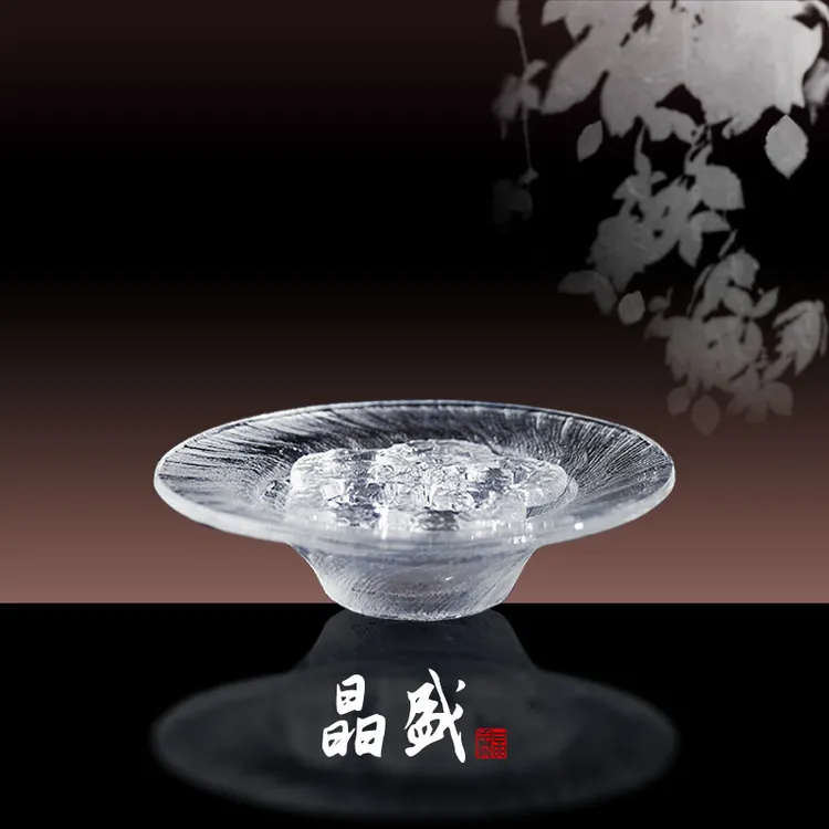 【Kinsam晶盛】原矿水晶纯手工打磨雪花中式简约家用会客功夫茶壶承