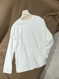 【欧尼家】冬季~韩系德绒白色净T 衣长68