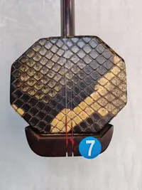7号 紫檀老料扁八角大音量浑厚型二胡 老尖精选
