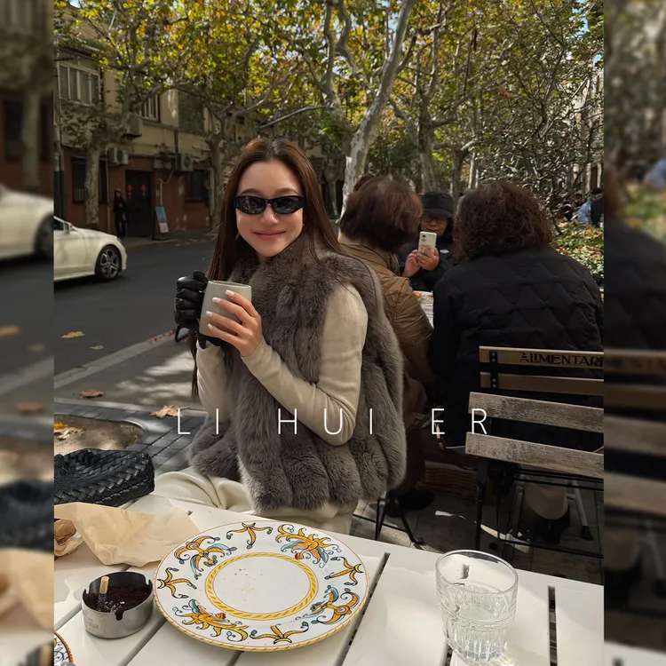 LiHuiEr李慧儿【云雾苏狐】冬季时尚舒适百搭皮草马夹AZ943588