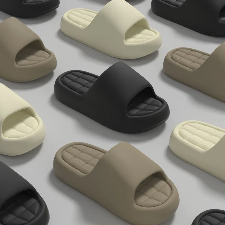 2025简约凉拖鞋夏季男女居家室内厚底踩屎感家用软底浴室情侣外穿