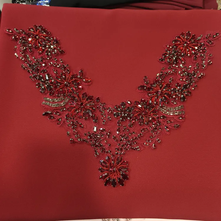 手工钉珠水钻链条服装辅料婚纱礼服DIY装饰材料 （金色）