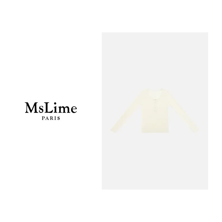 王嬛嬛MsLime25年’长期主义‘新款时尚百搭100羊毛打底衫 HD2A0125