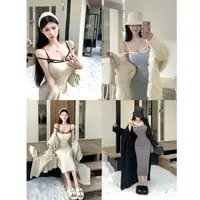 灰尘邓邓 【简爱日记】法式纯欲风双肩带露背吊带连衣裙D25Q3926