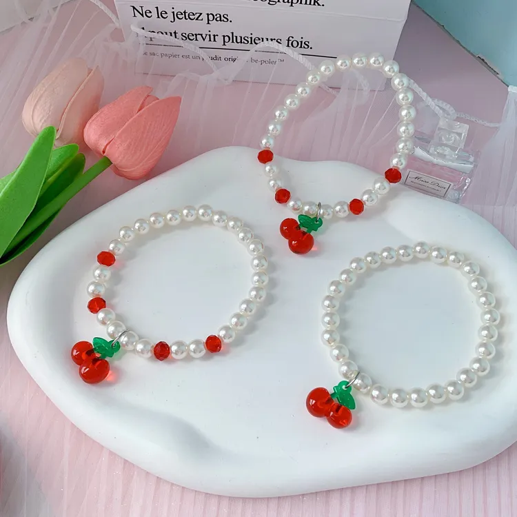 17Pet.S【樱桃】宠物项链可爱甜美宠物饰品红色樱桃吊坠ins水果