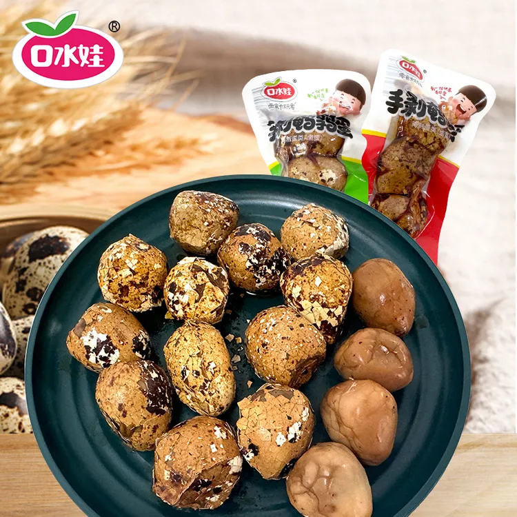 B：口水娃80粒手剥鹌鹑蛋（混合味）