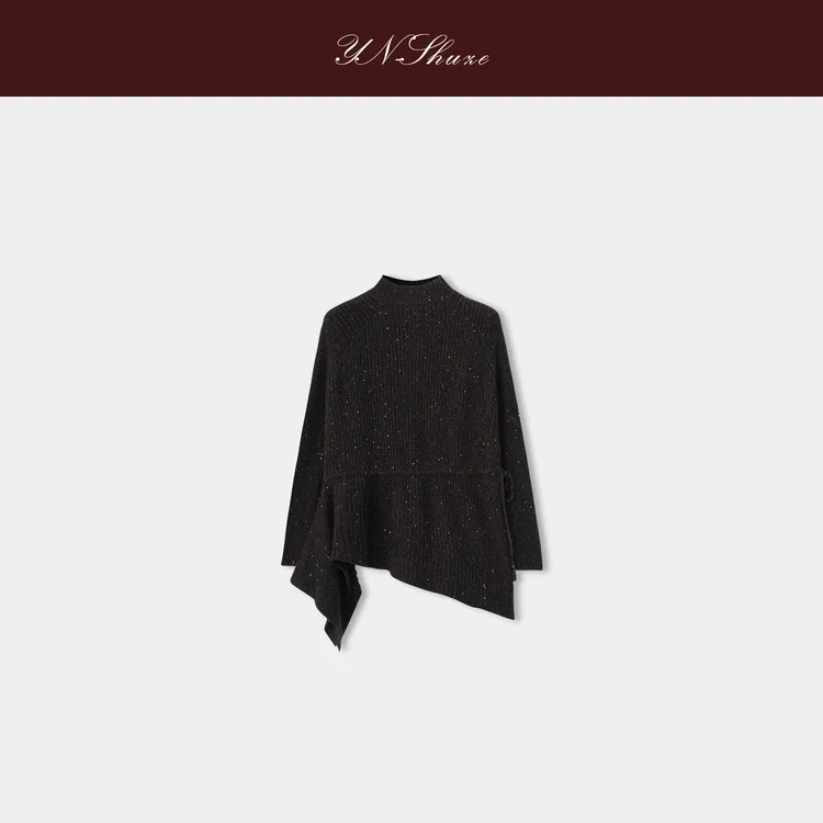 YN-SHUZE设计师秋冬高领山羊绒毛衣上衣SZ-YNB-8061