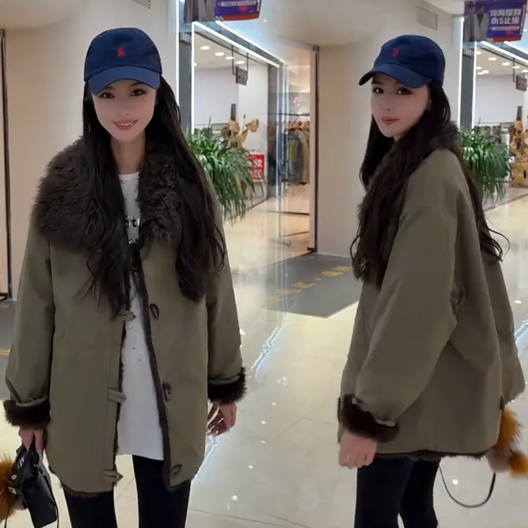 2025秋冬新款时尚显瘦气质网红高档洋气女高级百搭宽松大码外套潮