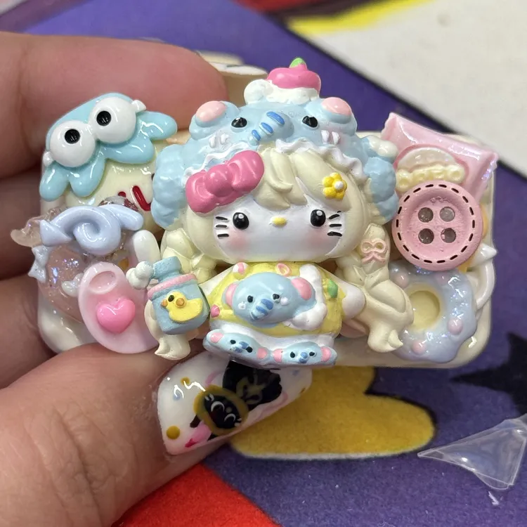 散货奶油胶发夹树脂定制