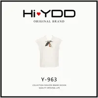 YDD•「Y-963」老钱风带丝巾无袖翻领穿搭感短袖上衣D-18387