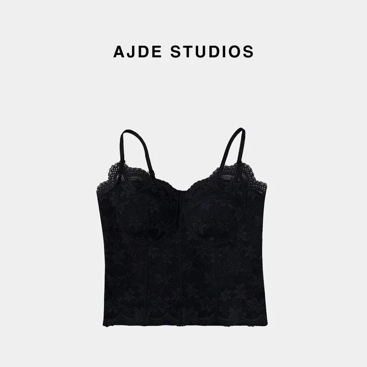 AJDE｜鱼骨一体蕾丝背心01