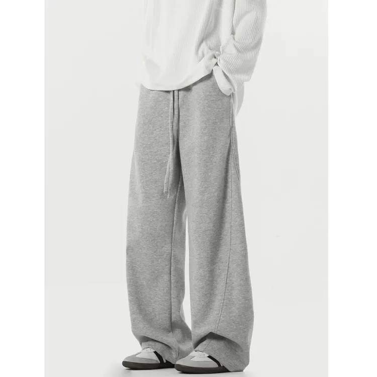 KONITIHA 美式重磅情侣春秋垂感抗皱弯刀裤宽松休闲阔腿裤潮25680