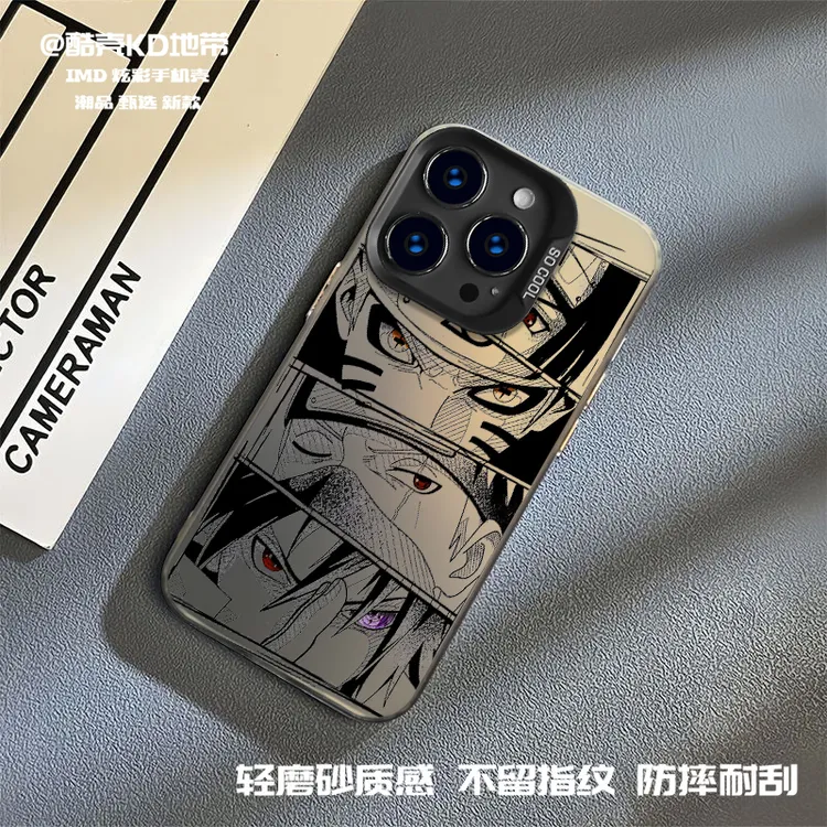 火影黑白拼-IMD彩银爆款手机壳适用于苹果华为OPPOVIVO小米CYH