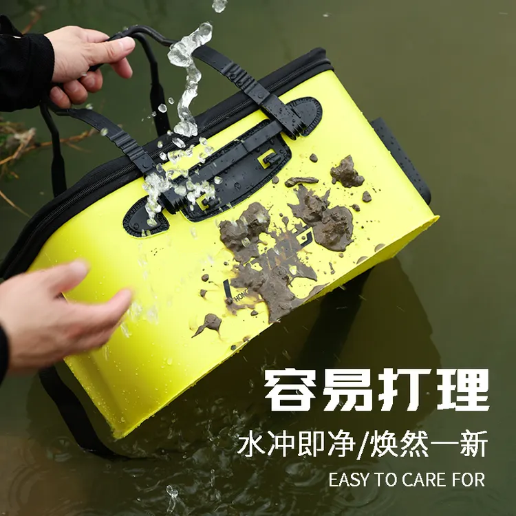 弘日装鱼桶活鱼桶新款钓鱼桶可折叠装鱼箱野钓专用鱼包装户外鱼桶