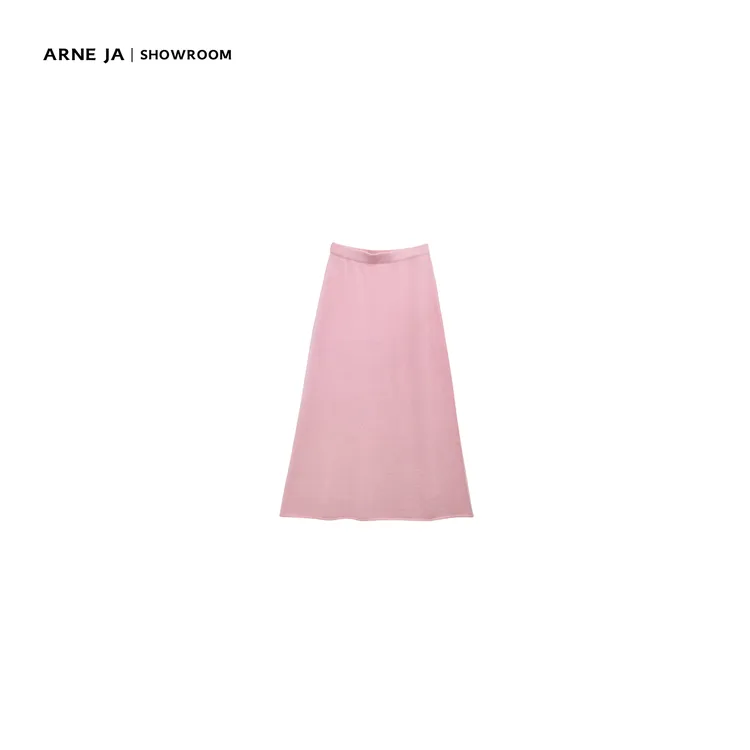 ARNE JA｜“低欲望美学”精织桑蚕丝羊绒悬垂延展半裙W68425221
