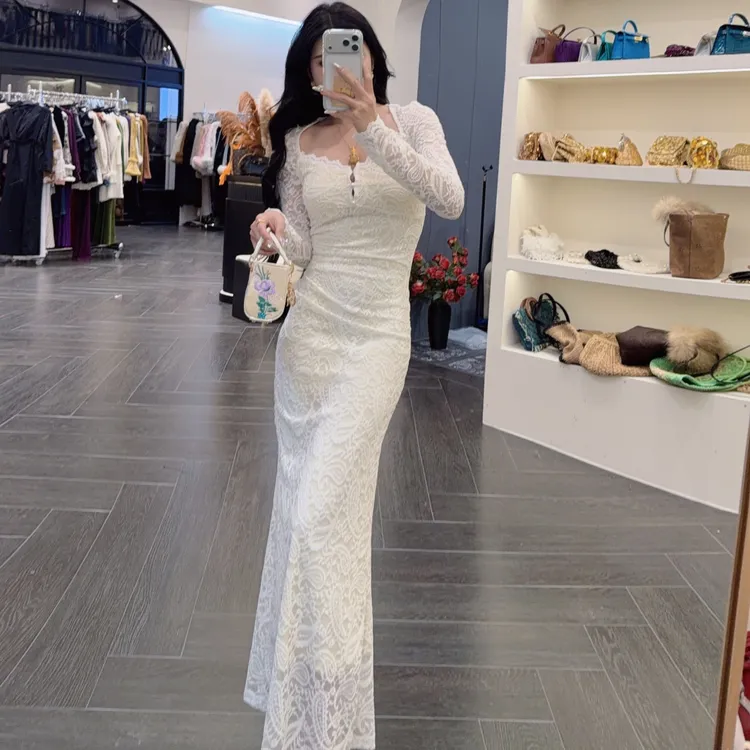 大气元（裙子）时尚蕾丝魅力连衣裙#C0020