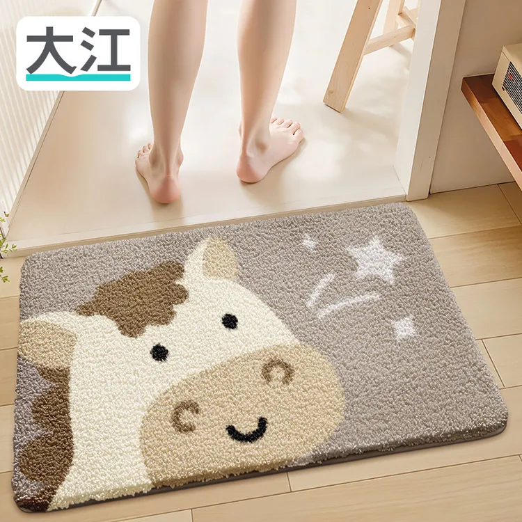 大江十二生肖浴室吸水垫厕所门口防滑洗手间门垫脚垫卫生间地垫子