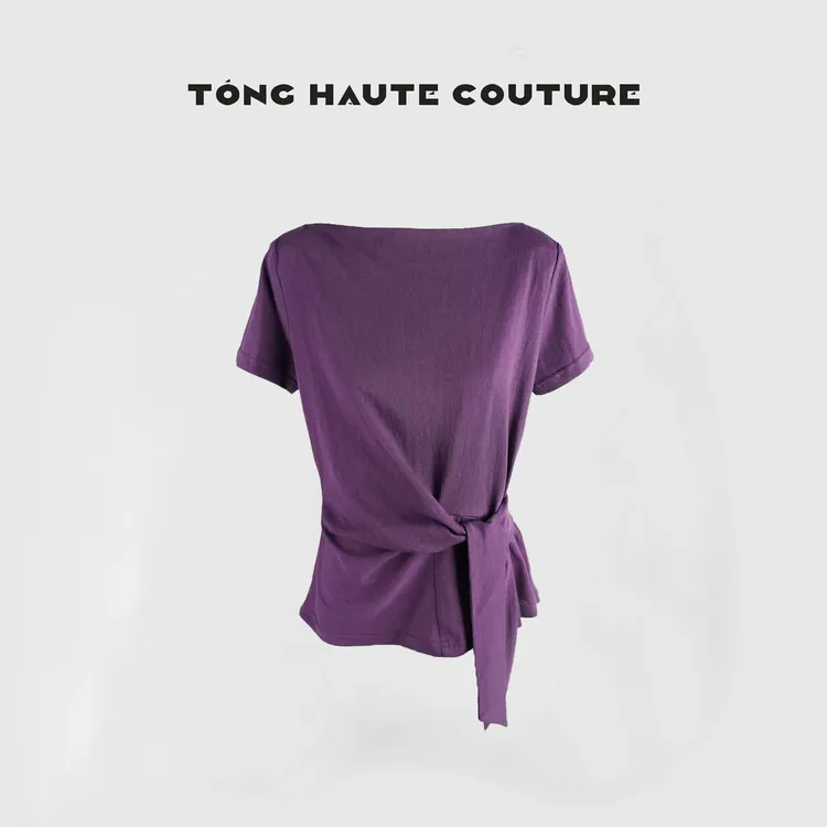 【兰芷清露】25年夏季新款轻奢欧若风设计师款百搭时尚T恤 YY326