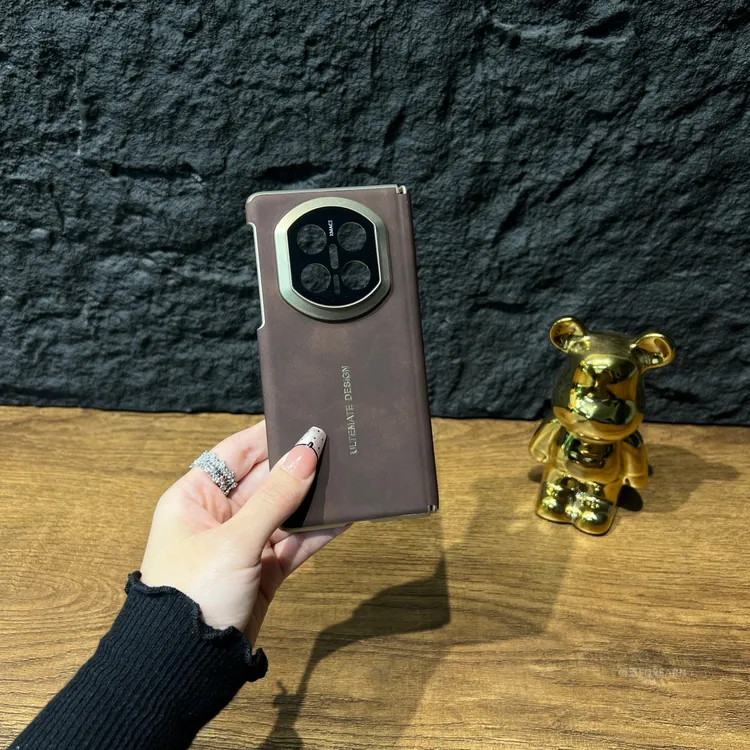 适用于华为matex7手机壳x7折叠屏保护套真皮双中轴超薄后壳DEL-AL