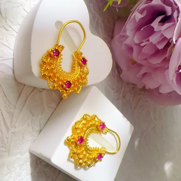 合金耳饰 合金民族风心式zira0.13g