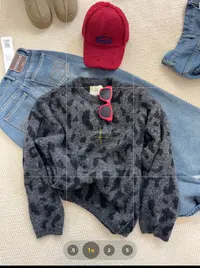 韩系豹纹套头针织上衣女秋冬新款时尚洋气宽松慵懒软糯毛衣